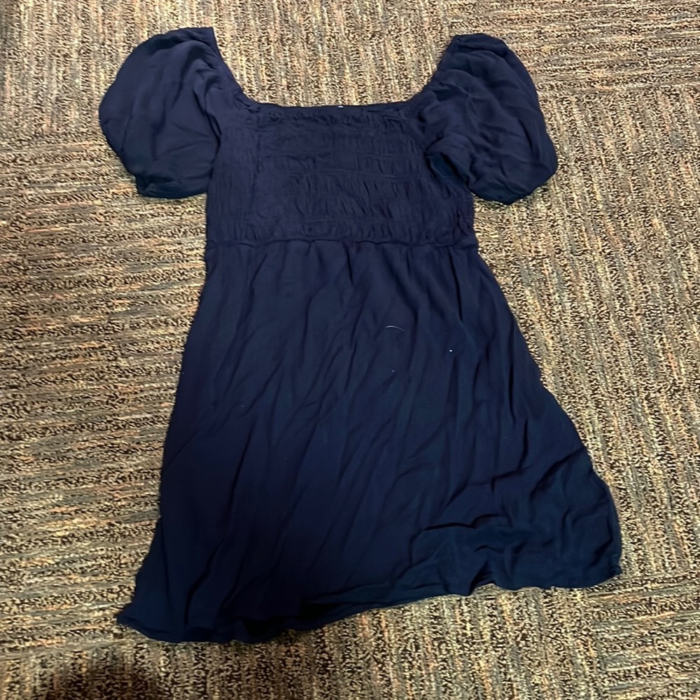 Navy blue mini dress